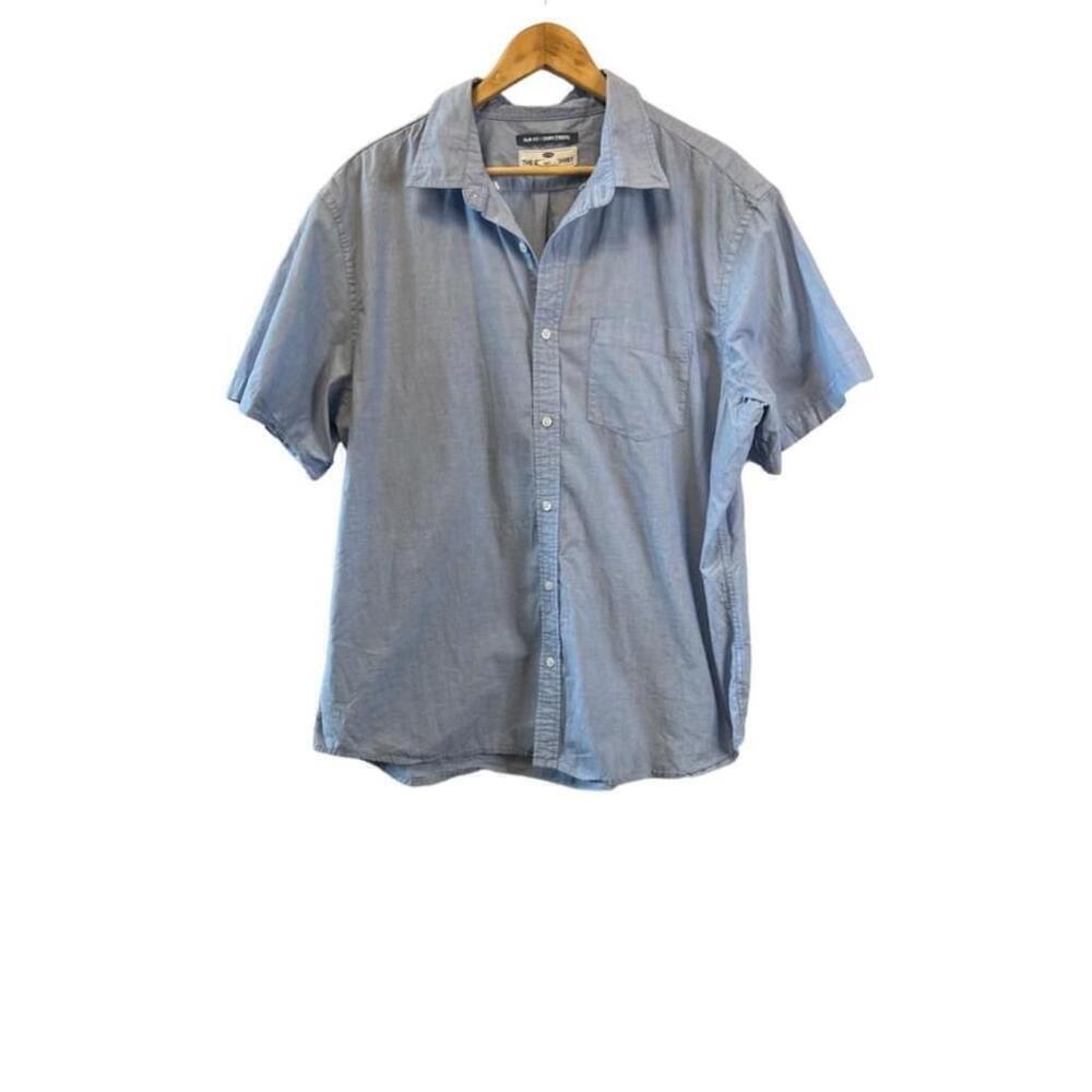 MENS OLD NAVY Slim Fit Classic Fit Short Sleeve Button Up Lightweight Shirt XXL
